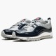 Svart  Nike Air Max 98 Supreme Obsidian 844694 400 Dame/Herre Sko