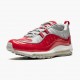 Hvit  Nike Air Max 98 Supreme Varsity Rød 844694 600 Herre Sneakers