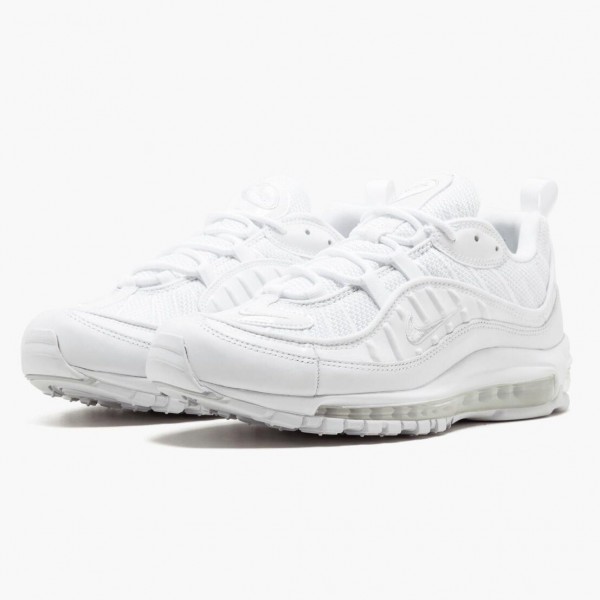 Ny  Nike Air Max 98 Hvit 640744 106 Dame/Herre Sneakers