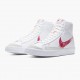 Billig  Nike Blazer Mid 77 Sketch Hvit Rød CW7580 100 Dame/Herre Sneakers