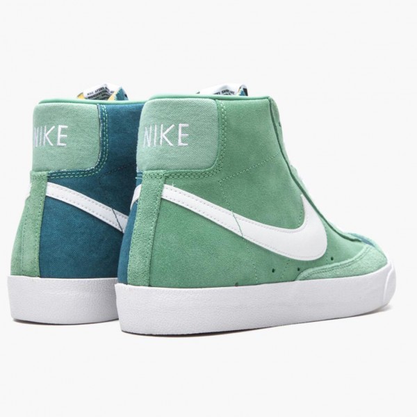 Blå  Nike Blazer Mid 77 Vintage Jade Ash Grønn CZ4609 300 Dame/Herre Sko