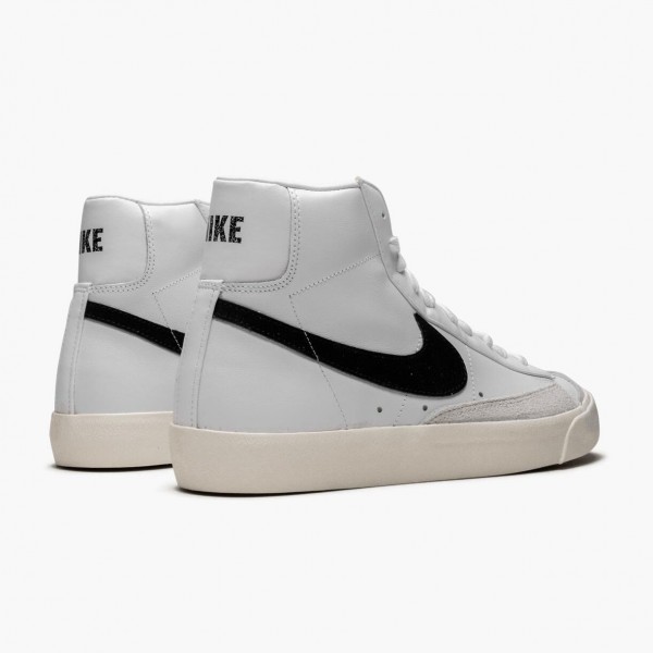 Blå  Nike Blazer Mid 77 Vintage Hvit Svart BQ6806 100 Dame/Herre Sko