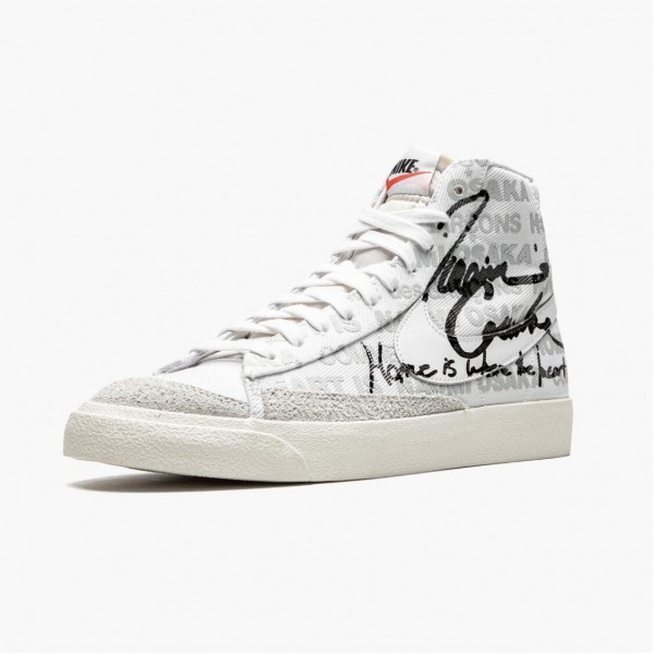 Brun  Nike Blazer Mid Comme des Garcons x Naomi Osaka DA5383 100 Dame/Herre Sko