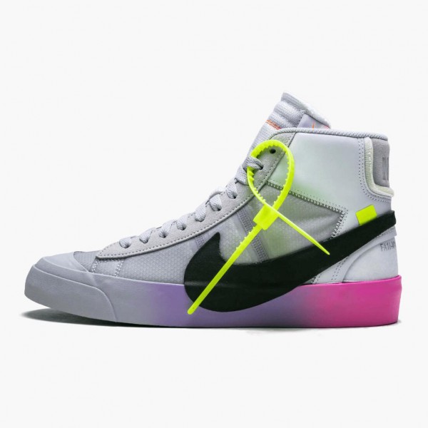 Nike Blazer Mid Off Hvit Wolf Grå Serena Queen AA3832 002 Dame/Herre