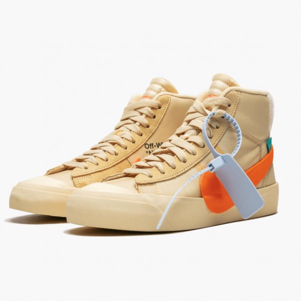 Kjøp  Nike Blazer Mid Off-Hvit All Hallows Eve AA3832 700 Dame/Herre Sneakers