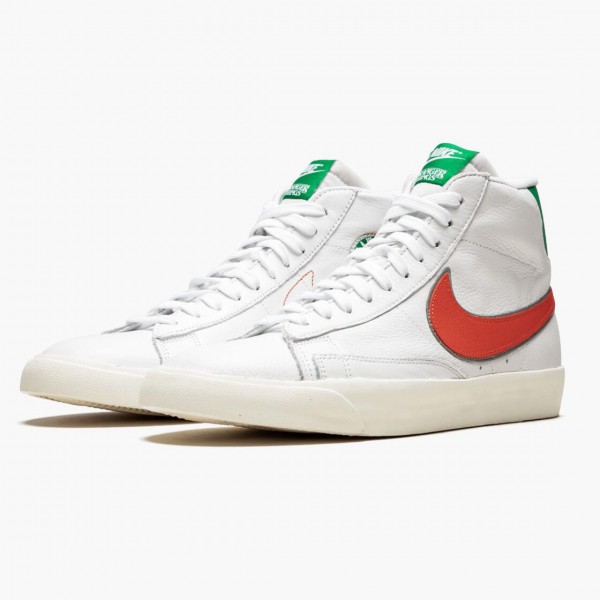 Blå  Nike Blazer Mid Stranger Things Hawkins High School CJ6101 100 Dame/Herre Sko