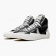 Hvit  Nike Blazer Mid sacai Svart Grå BV0072 002 Dame/Herre Sko