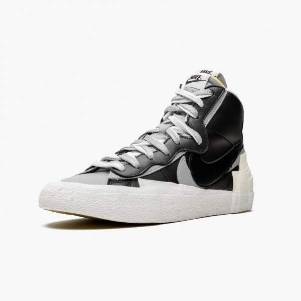 Hvit  Nike Blazer Mid sacai Svart Grå BV0072 002 Dame/Herre Sko