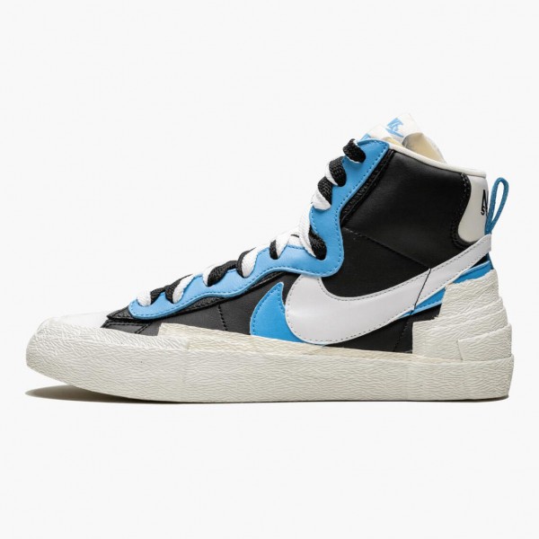 Nike Blazer Mid sacai Hvit Svart Legend Blå BV0072 001 Dame/Herre