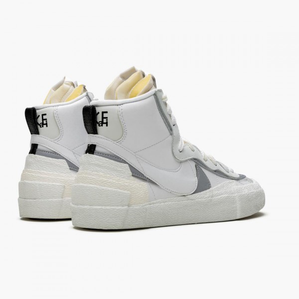 Butikk  Nike Blazer Mid sacai Hvit Grå BV0072 100 Dame/Herre Sneakers