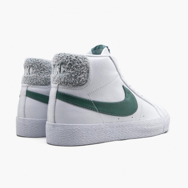 Rabatt  Nike SB Zoom Blazer Mid Hvit Bicoastal CJ6983 100 Dame/Herre Sko