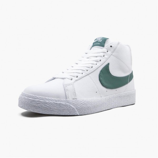 Rabatt  Nike SB Zoom Blazer Mid Hvit Bicoastal CJ6983 100 Dame/Herre Sko