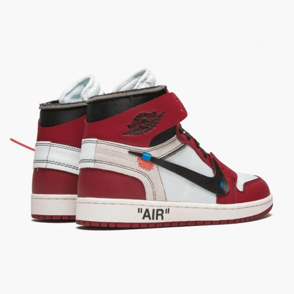 Brun  Jordan 1 Retro High Off Hvit Chicago AA3834 101 Herre Sneakers