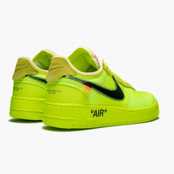 Billig  Nike Air Force 1 Low Off Hvit Volt AO4606 700 Dame/Herre Sko