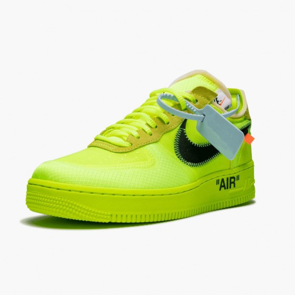 Billig  Nike Air Force 1 Low Off Hvit Volt AO4606 700 Dame/Herre Sko