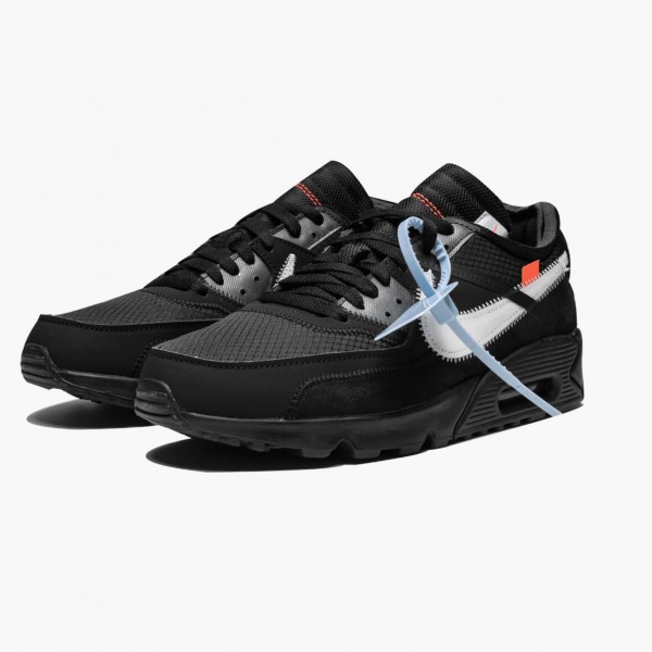 Svart  Nike Air Max 90 OFF WHITE Svart AA7293 001 Dame/Herre Sneakers