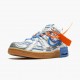 Ny  Nike Air Rubber Dunk Off Hvit UNC CU6015 100 Herre Sneakers