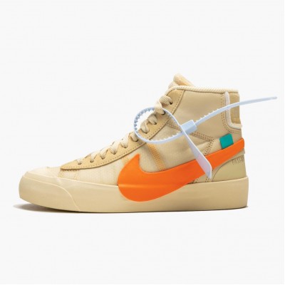 Nike Blazer Mid Off Hvit All Hallows Eve AA3832 700 Dame/Herre