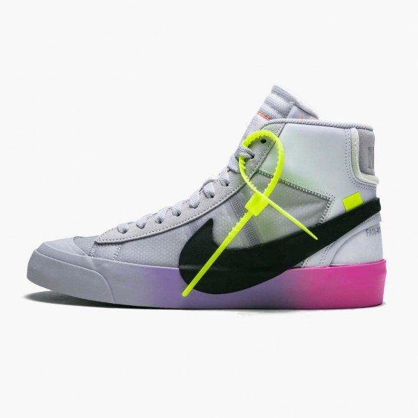 Nike Blazer Mid Off-Hvit Wolf Grå Serena Queen AA3832 002 Dame/Herre