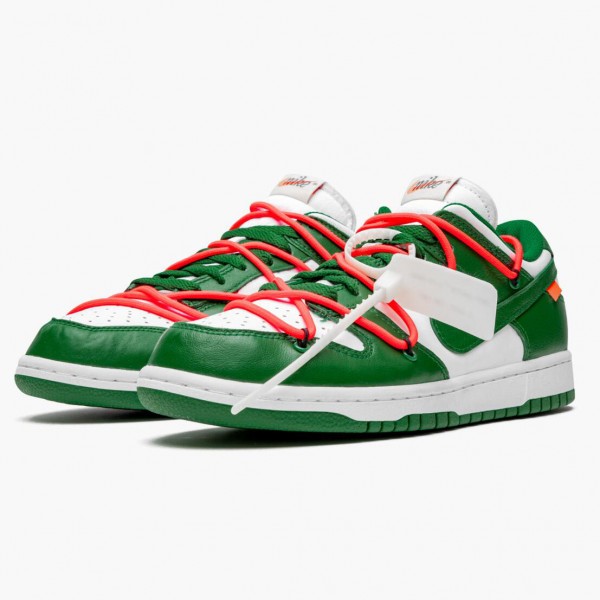 Blå  Nike Dunk Low Off Hvit Pine Grønn CT0856 100 Dame/Herre Sko