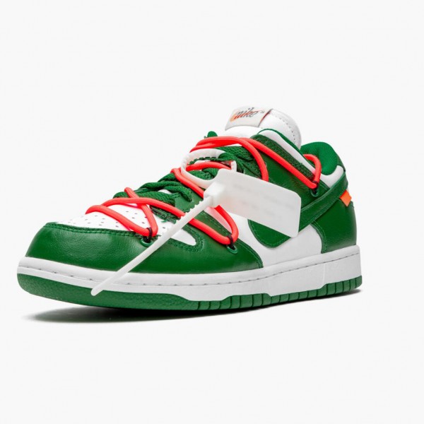 Blå  Nike Dunk Low Off Hvit Pine Grønn CT0856 100 Dame/Herre Sko