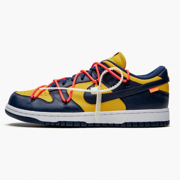 Nike Dunk Low Off Hvit University Gull Midnight Marinen CT0856 700 Dame/Herre