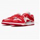 Hvit  Nike Dunk Low Off Hvit University Rød CT0856 600 Dame/Herre Sko