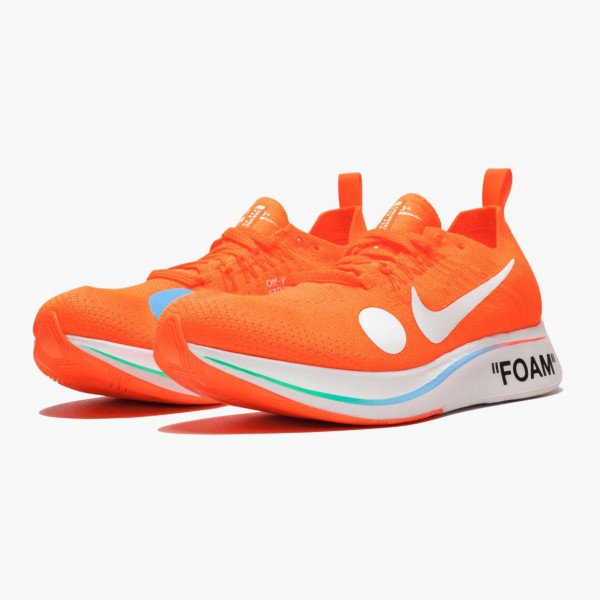 Het  Nike Zoom Fly Mercurial Off Hvit Total Oransje AO2115 800 Herre Sko