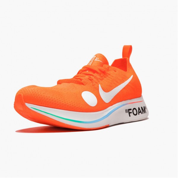 Het  Nike Zoom Fly Mercurial Off Hvit Total Oransje AO2115 800 Herre Sko