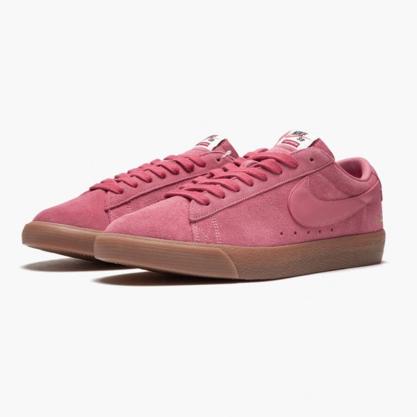 Hvit  Nike SB Blazer Low GT Supreme Desert Bloom 716890 669 Dame/Herre Sko