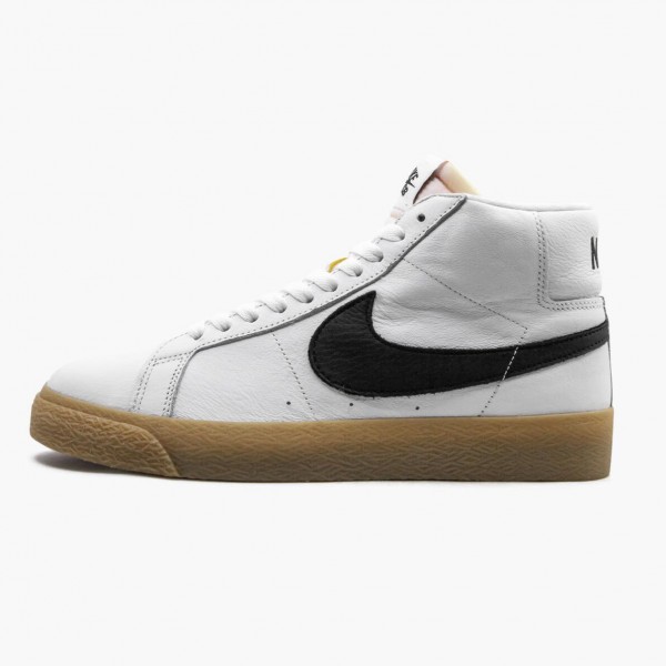 Nike SB Zoom Blazer Mid ISO Oransje Label Hvit Gum CD2569 100 Dame/Herre