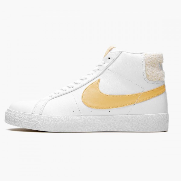 Nike SB Zoom Blazer Mid Hvit Celestial Gull CJ6983 102 Dame/Herre