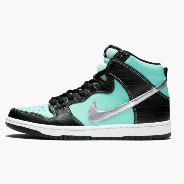 Nike Dunk SB High Diamond Supply Co Tiffany 653599 400 Dame/Herre