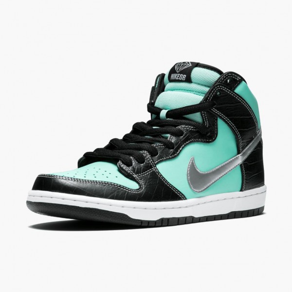 Rabatt  Nike Dunk SB High Diamond Supply Co Tiffany 653599 400 Dame/Herre Sneakers