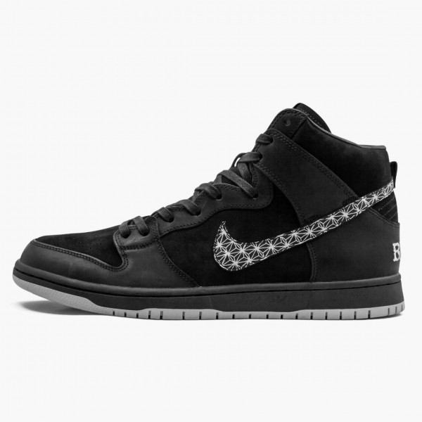 Nike SB Dunk High Svart Bar AH9613 002 Dame/Herre