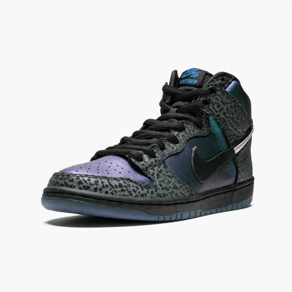 Butikk  Nike SB Dunk High Svart Sheep Hornet BQ6827 001 Dame/Herre Sneakers