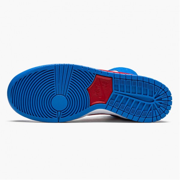 Rød  Nike SB Dunk High Doraemon CI2692 400 Dame/Herre Sko