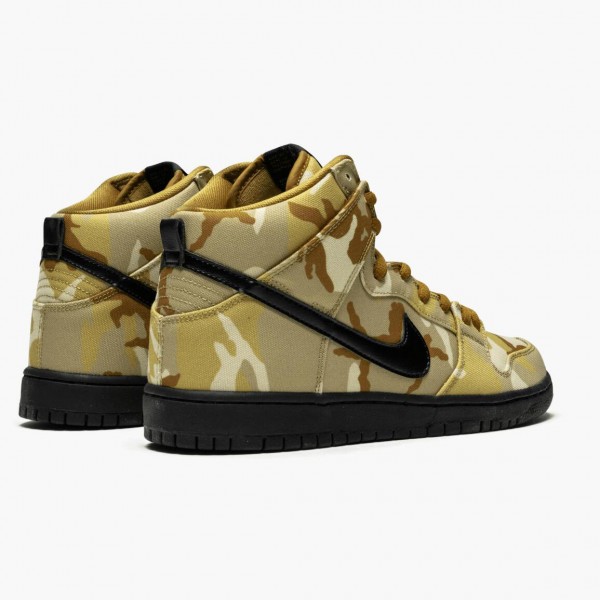 Butikk  Nike SB Dunk High Pro Desert Camo BQ6826 200 Dame/Herre Sneakers