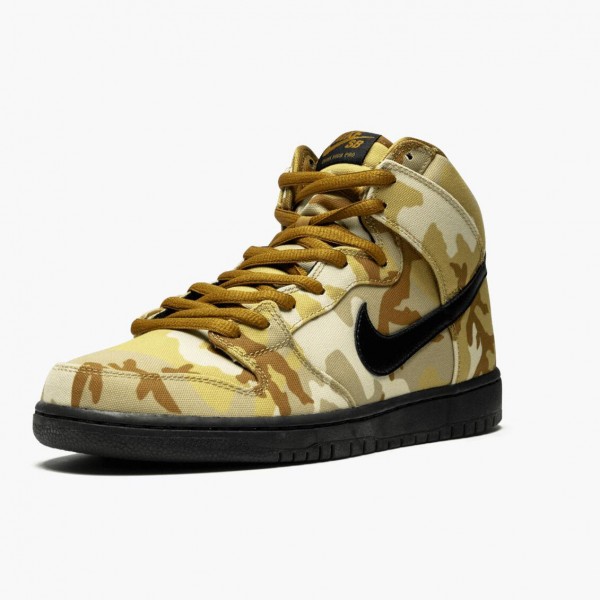 Butikk  Nike SB Dunk High Pro Desert Camo BQ6826 200 Dame/Herre Sneakers