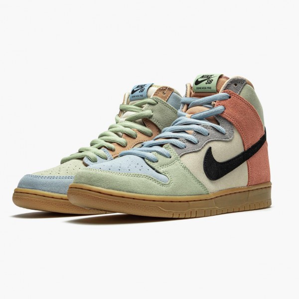 Rød  Nike SB Dunk High Spectrum CN8345 001 Dame/Herre Sneakers