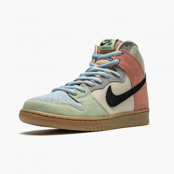 Rød  Nike SB Dunk High Spectrum CN8345 001 Dame/Herre Sneakers