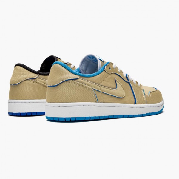 Blå  Jordan 1 Low SB QS Lance Mountain Desert Ore CJ7891 200 Dame/Herre Sko