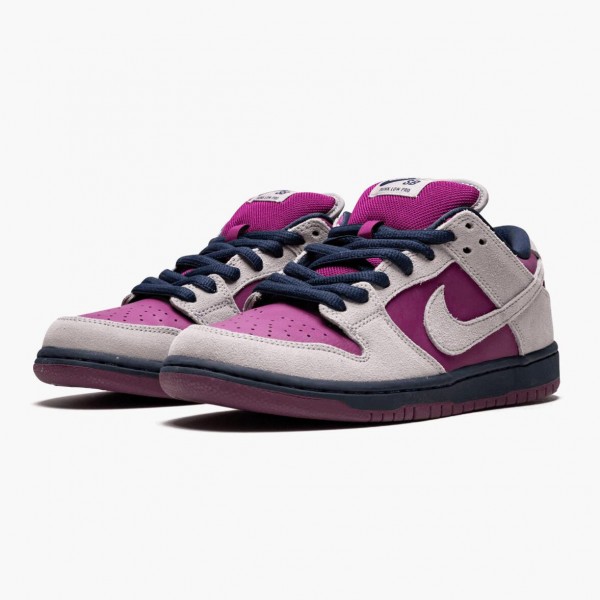 Svart  Nike SB Dunk Low Atmosphere Grå True Berry BQ6817 001 Dame/Herre Sneakers