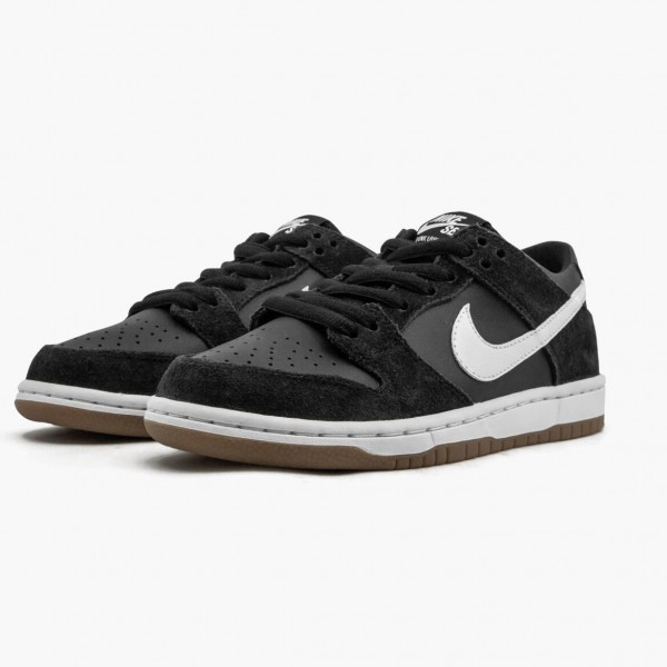 Rød  Nike SB Dunk Low Svart Hvit Gum 854866 019 Herre Sneakers