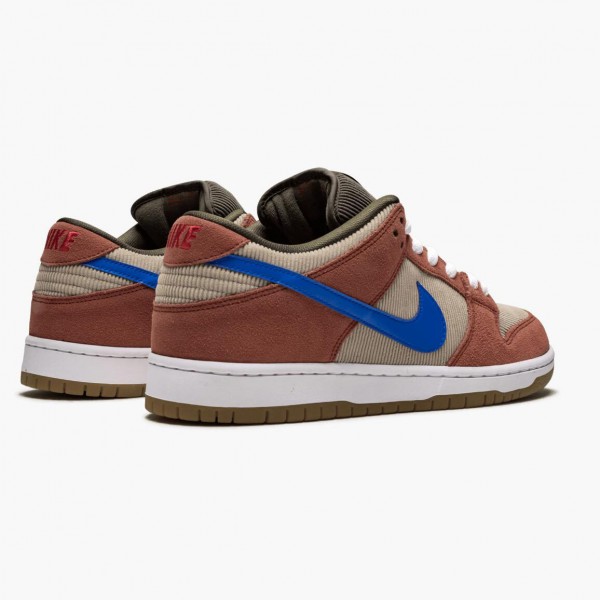 Hvit  Nike SB Dunk Low Corduroy Dusty Peach BQ6817 201 Dame/Herre Sneakers