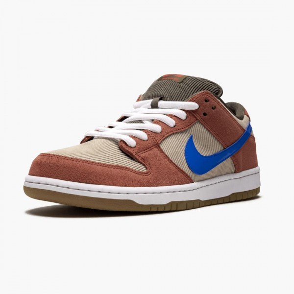 Hvit  Nike SB Dunk Low Corduroy Dusty Peach BQ6817 201 Dame/Herre Sneakers