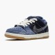 Blå  Nike SB Dunk Low Denim Sashiko CV0316 400 Dame/Herre Sneakers