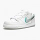 Blå  Nike SB Dunk Low Diamond Supply Co Hvit Diamond BV1310 100 Dame/Herre Sneakers