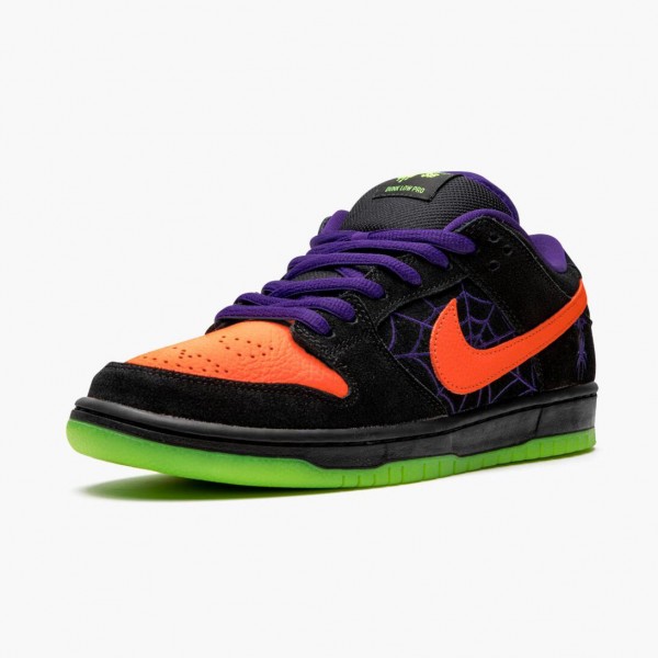 Ny  Nike SB Dunk Low Night of Mischief Halloween BQ6817 006 Dame/Herre Sko