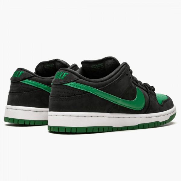 Rød  Nike SB Dunk Low Pro J Pack Svart Pine Grønn BQ6817 005 Dame/Herre Sneakers